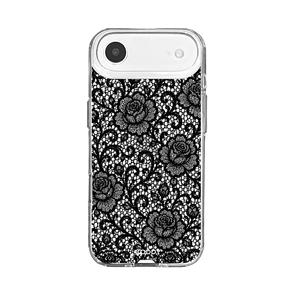 Black Rose Lace Phone Case-KODDY aesthetic iphone case UK