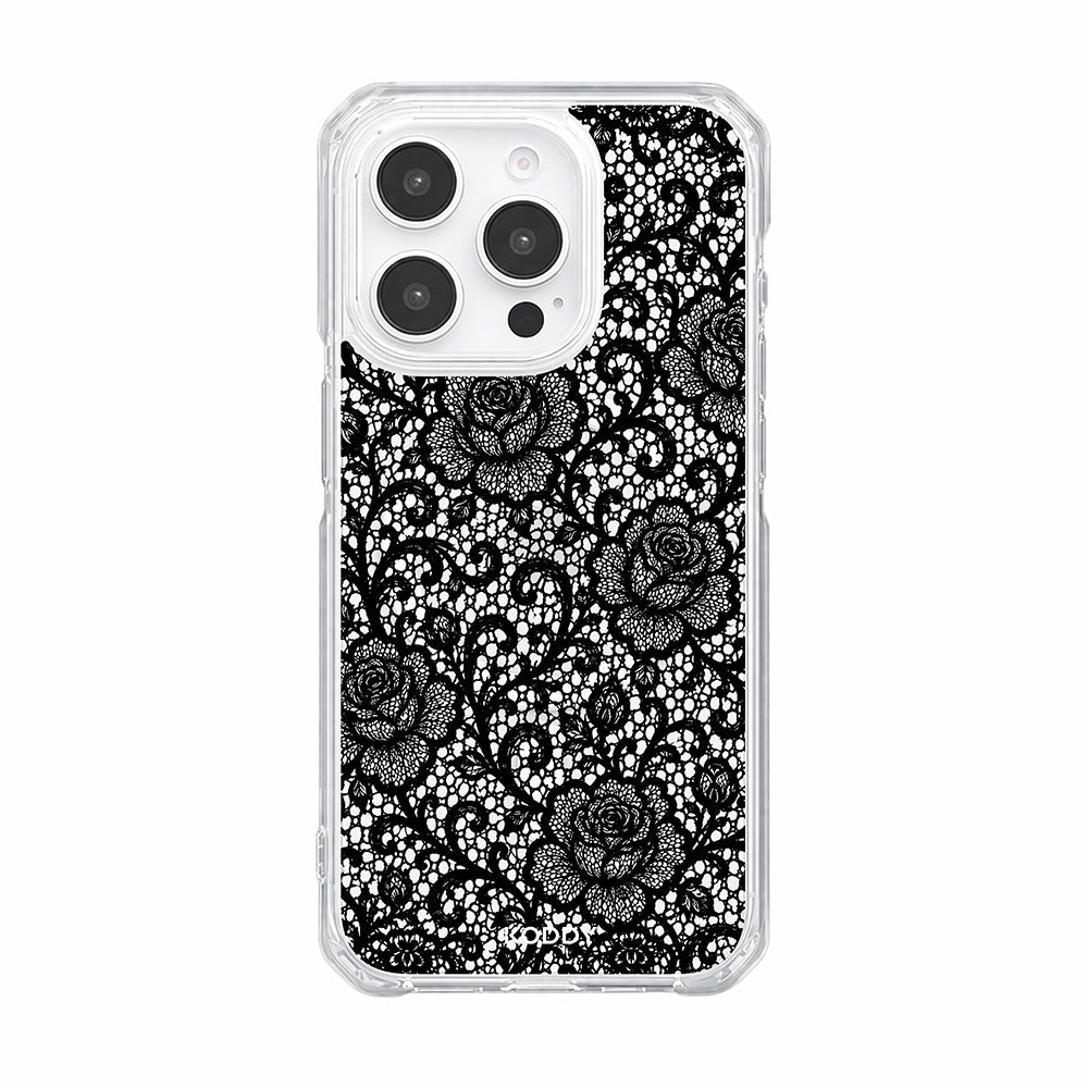 Black Rose Lace Phone Case-KODDY aesthetic iphone case UK