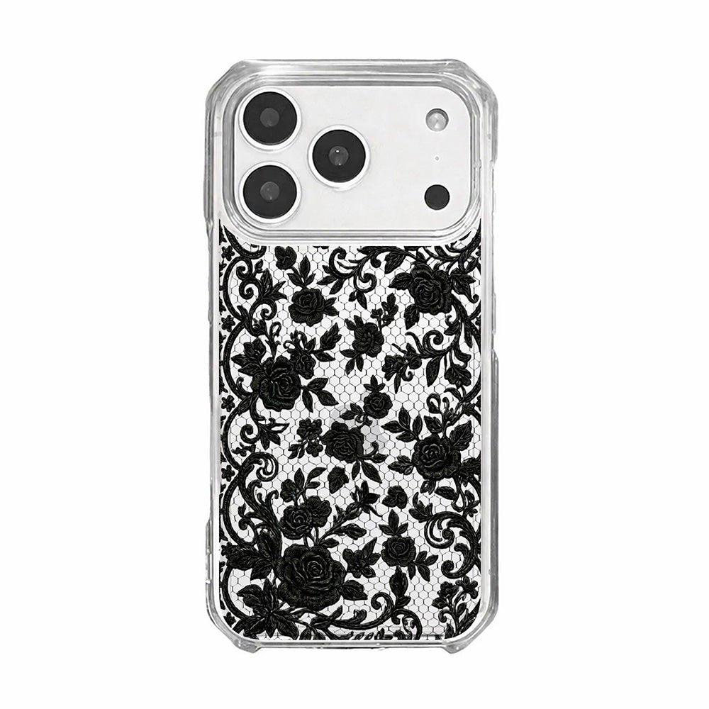 Black Rose Lace Phone Case