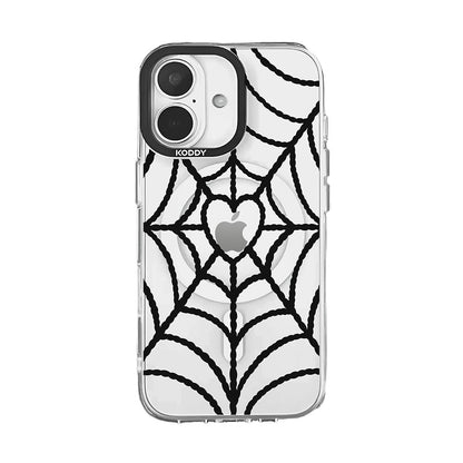 Black Spider Web aesthetic iPhone Case - KODDY