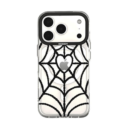 Black Spider Web aesthetic iPhone Case - KODDY