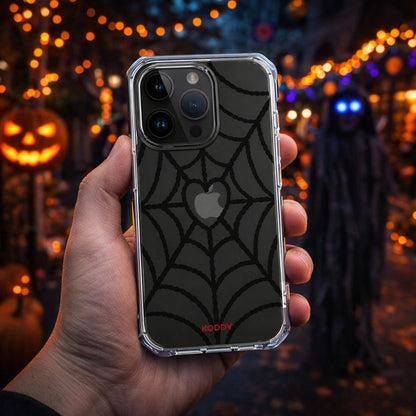 Black Spider Web Phone Case-KODDY aesthetic iphone case UK