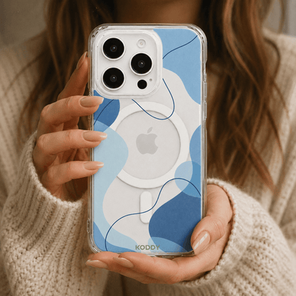 Blue Abstract Aesthetic Phone Case-KODDY aesthetic iphone case UK