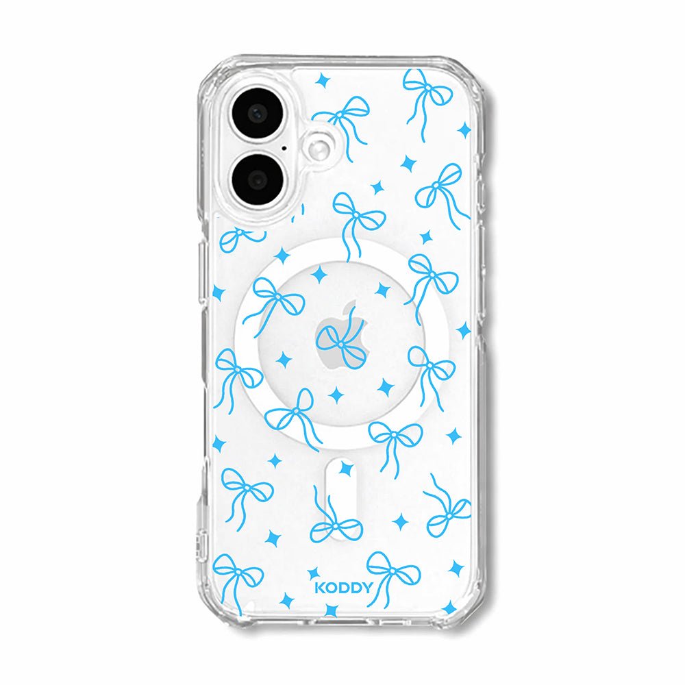 Blue Bow & Sparkle Aesthetic Phone Case