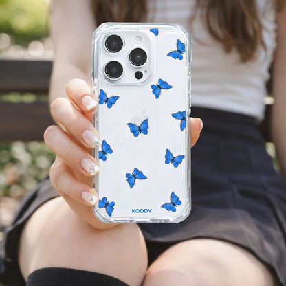 Blue Butterflies Phone Case-KODDY aesthetic iphone case UK