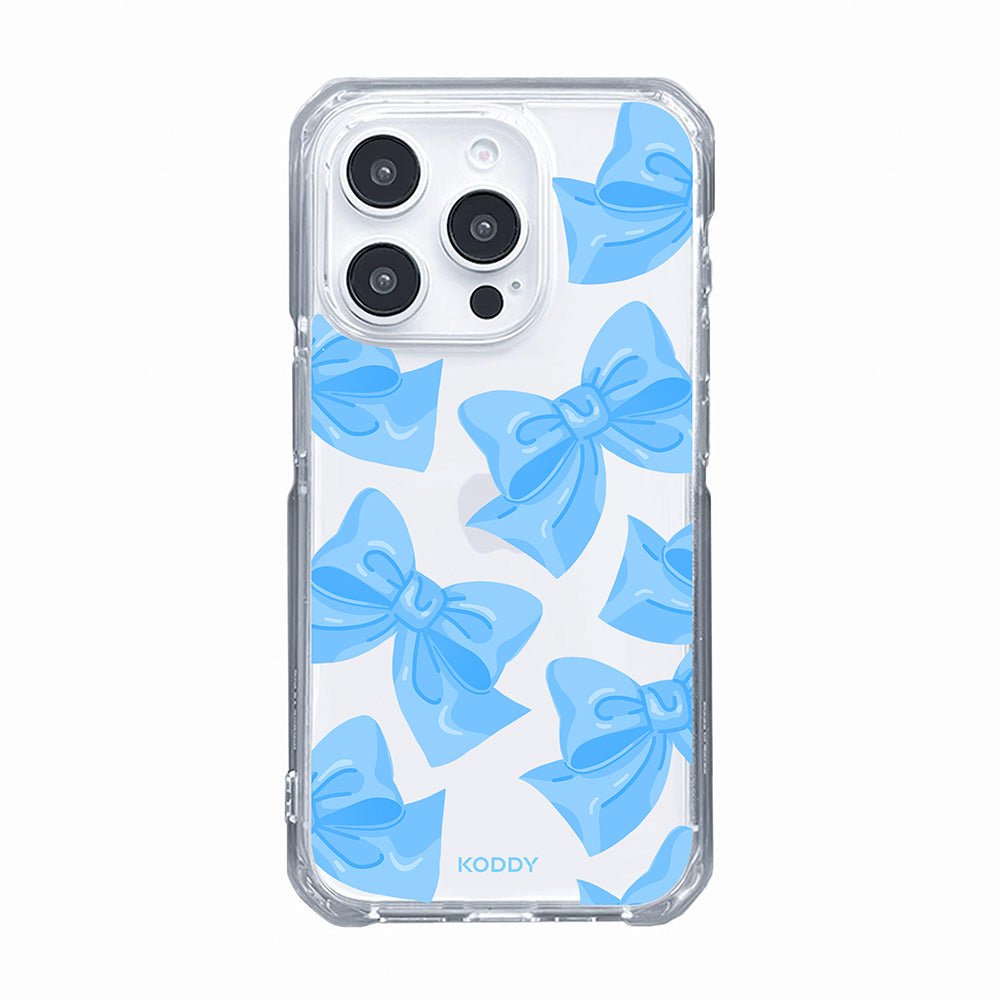 Blue Fluffy Ribbon Phone Case - KODDY aesthetic iphone case UK