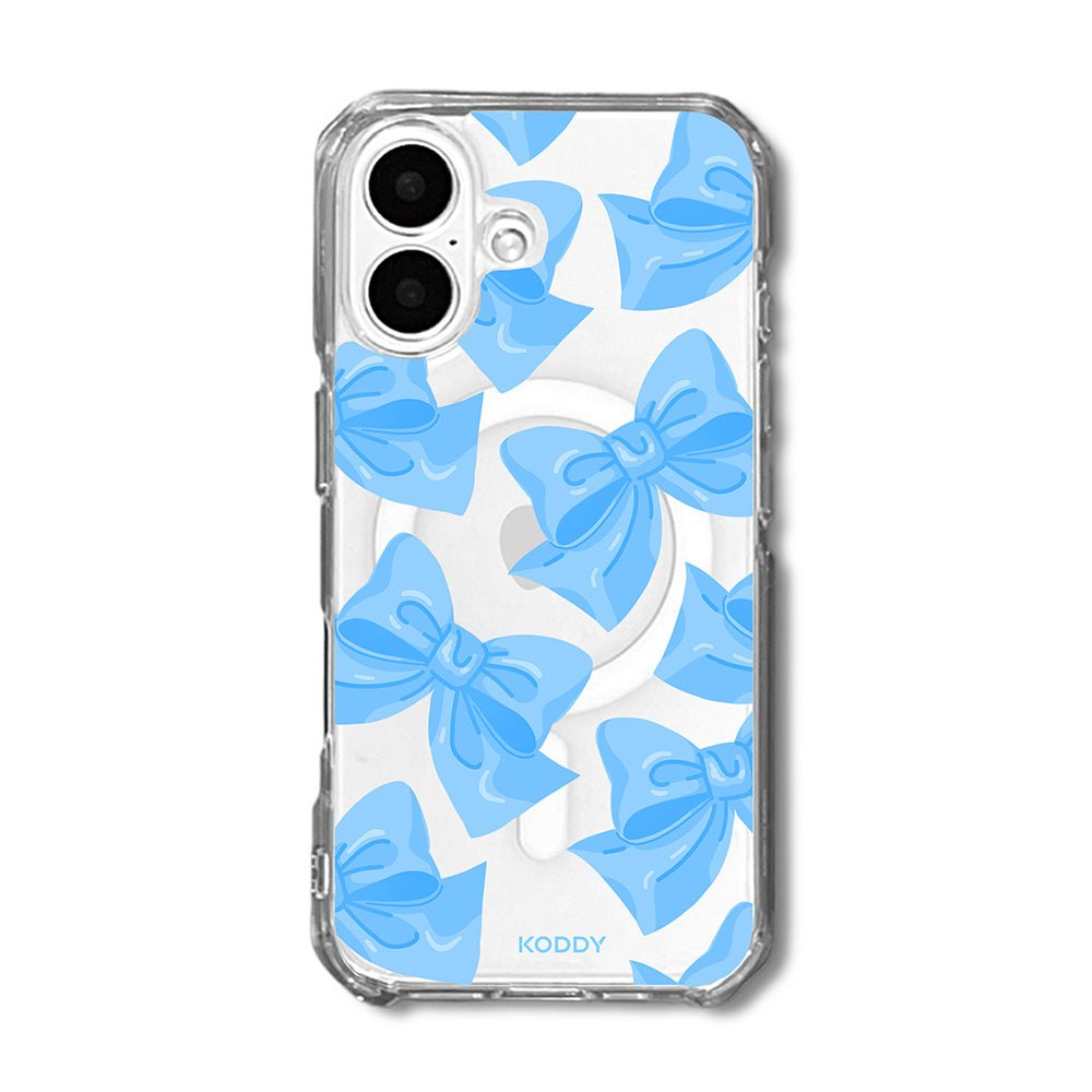 Blue Fluffy Ribbon Phone Case - KODDY aesthetic iphone case UK