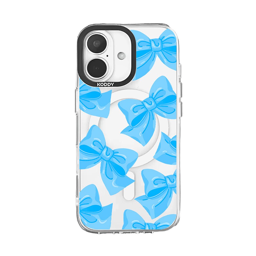 Blue Fluffy Ribbon Protective iPhone Case - KODDY