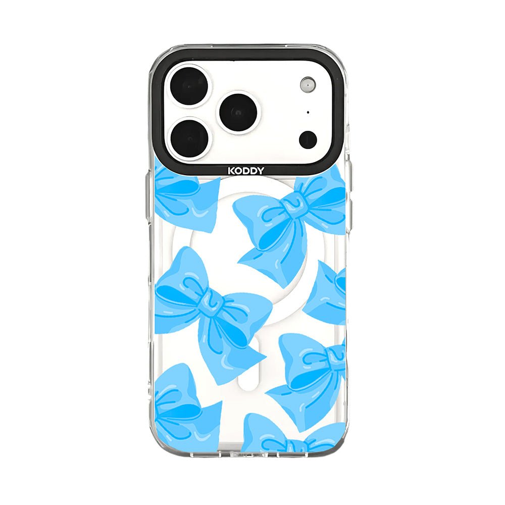 Blue Fluffy Ribbon Protective iPhone Case - KODDY