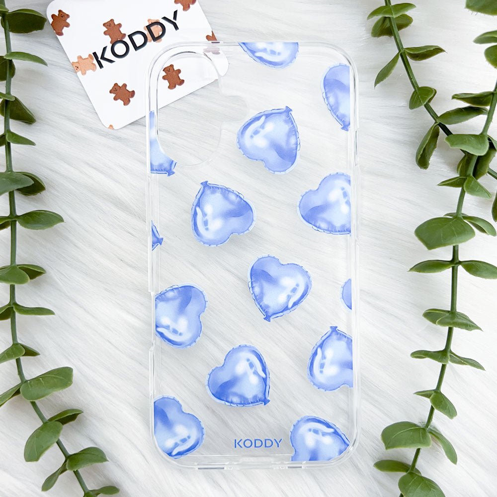 Blue Heart Balloons Phone Case - KODDY
