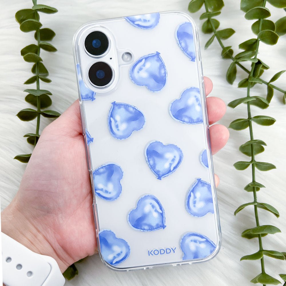 Blue Heart Balloons Phone Case - KODDY
