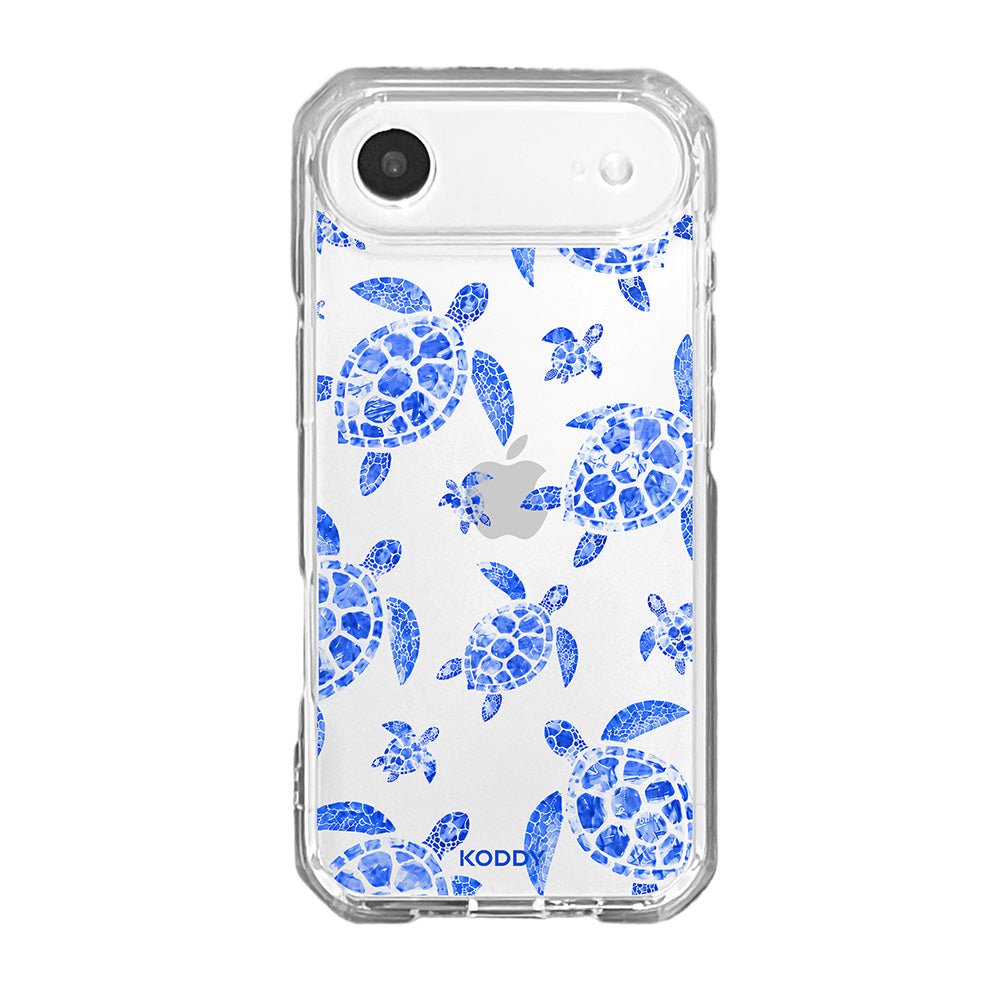 Blue Lagoon Sea Turtle Clear Phone Case