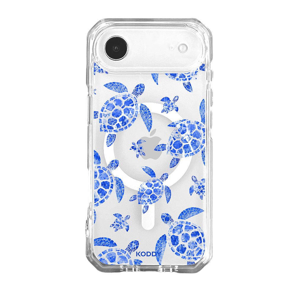 Blue Lagoon Sea Turtle Clear Phone Case