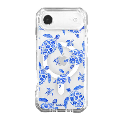 Blue Lagoon Sea Turtle Clear Phone Case
