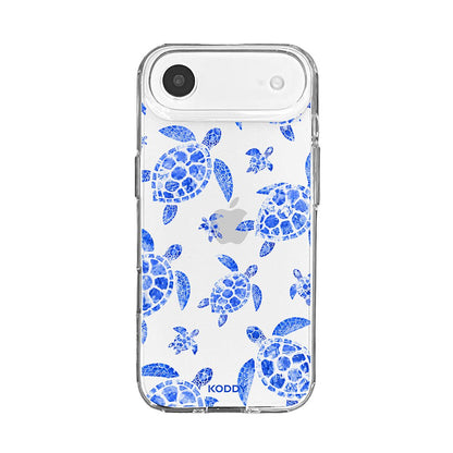 Blue Lagoon Sea Turtle Clear Phone Case