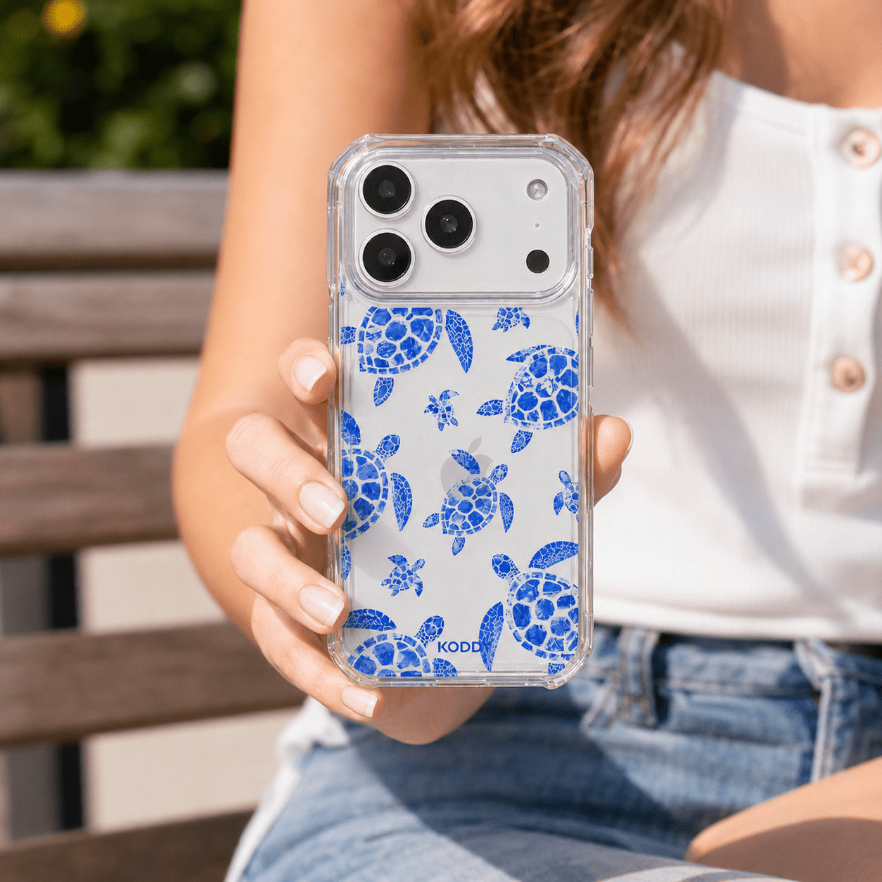 Blue Lagoon Sea Turtle Clear Phone Case-KODDY aesthetic iphone case UK