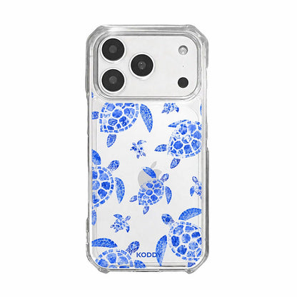 Blue Lagoon Sea Turtle Clear Phone Case