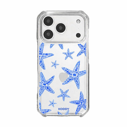 Blue Lagoon Starfish Clear Phone Case