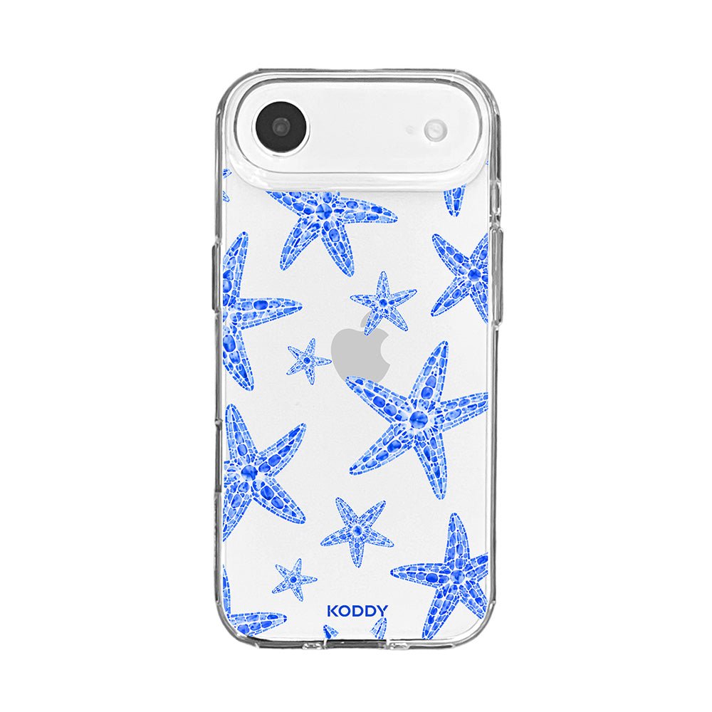 Blue Lagoon Starfish Clear Phone Case