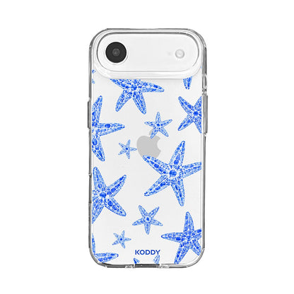 Blue Lagoon Starfish Clear Phone Case