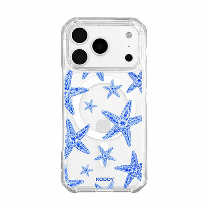 Blue Lagoon Starfish Clear Phone Case