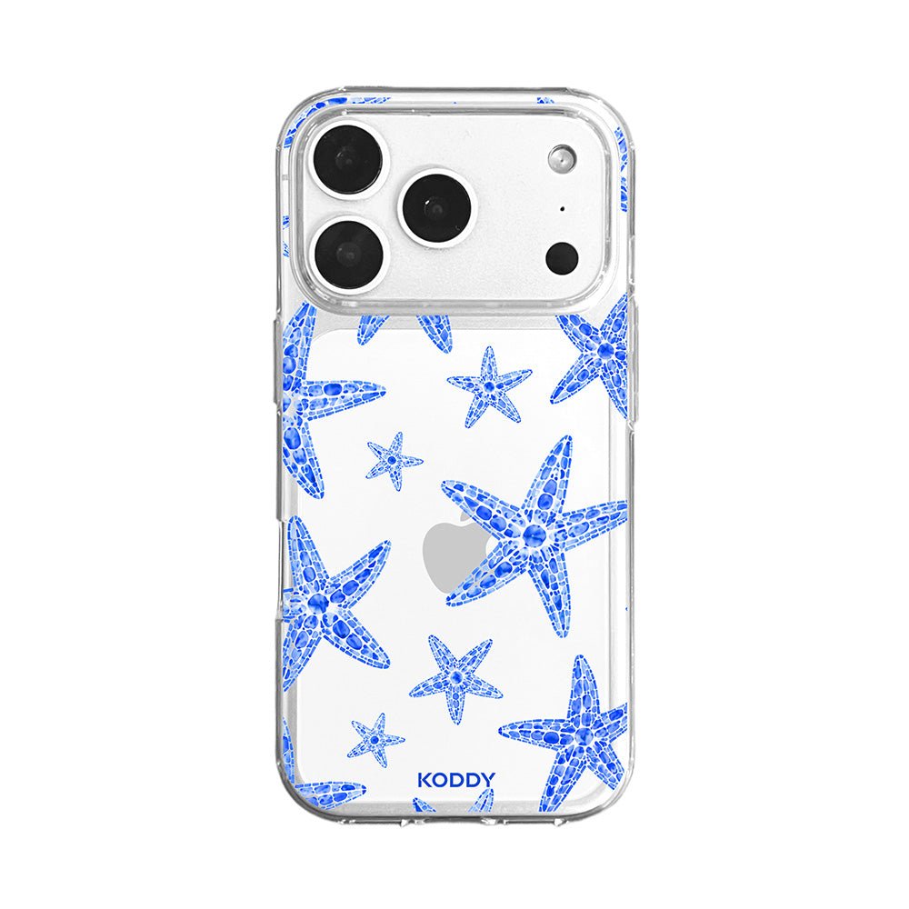 Blue Lagoon Starfish Clear Phone Case