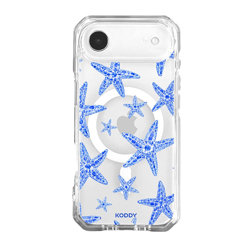 Blue Lagoon Starfish Clear Phone Case