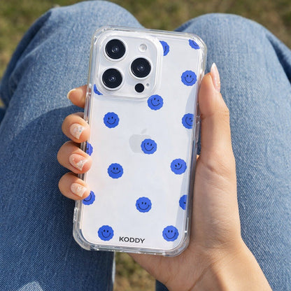 Blue Smiles Phone Case-KODDY aesthetic iphone case UK