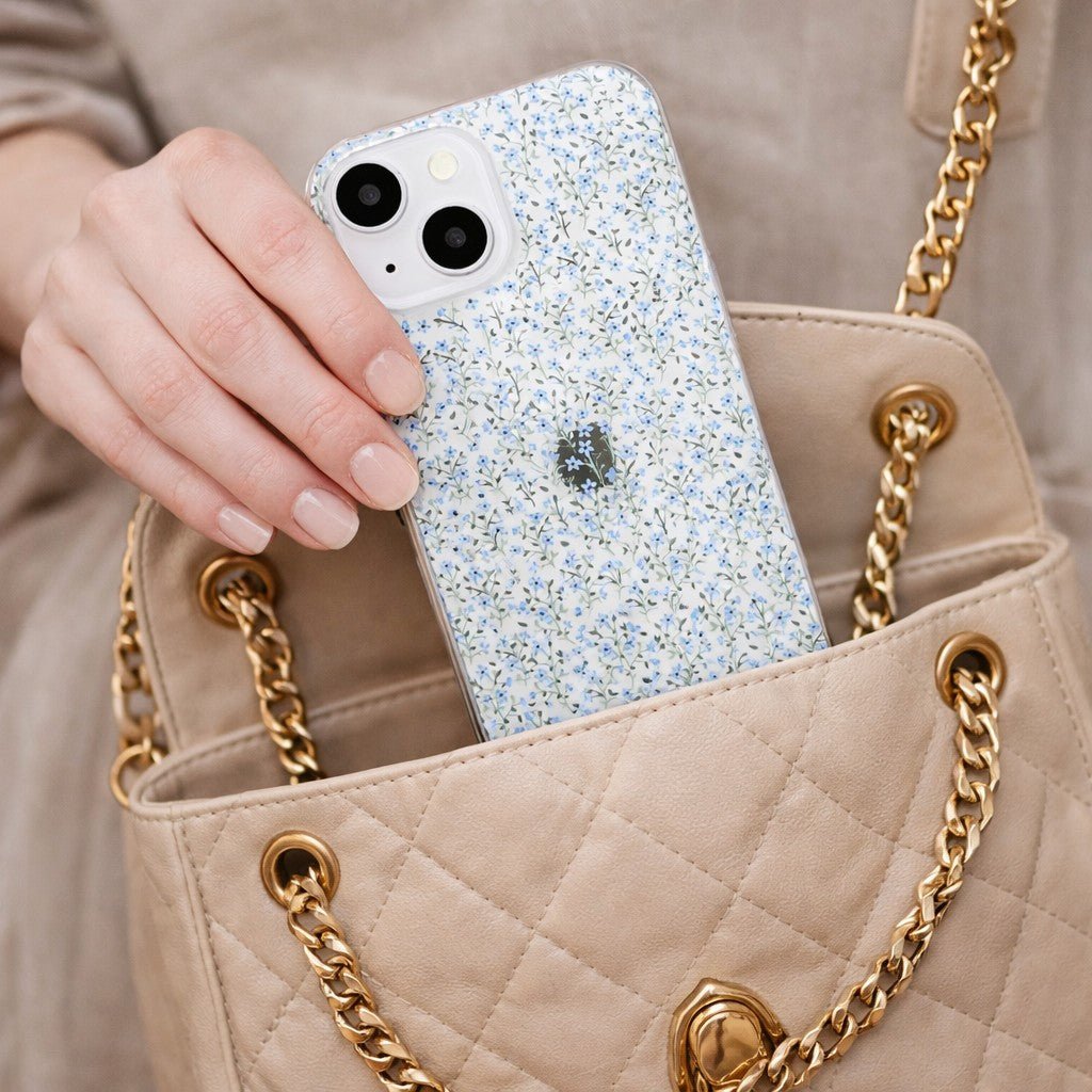 Blue Wildflower Floral Phone Case - KODDY