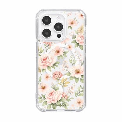 Botanical Blush Garden Floral Clear Phone Case