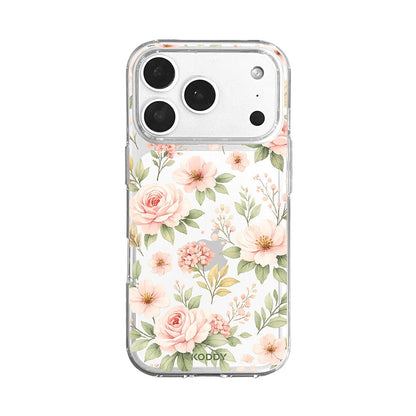 Botanical Blush Garden Floral Clear Phone Case