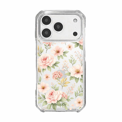 Botanical Blush Garden Floral Clear Phone Case