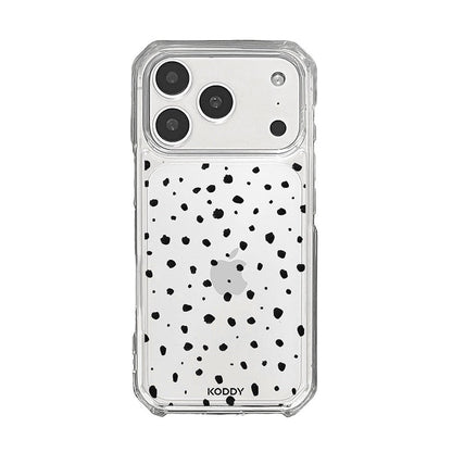 Brush Ink Polka Dot Clear Phone Case-KODDY aesthetic iphone case UK