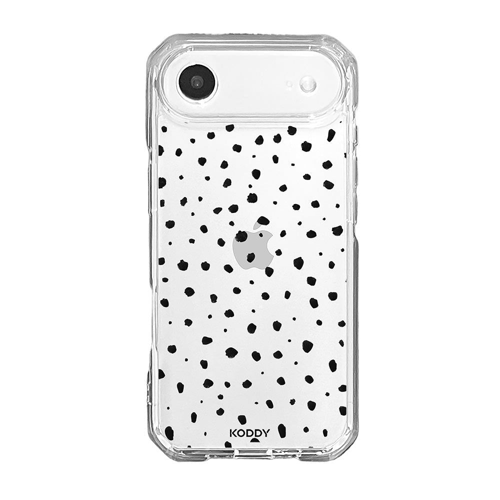 Brush Ink Polka Dot Clear Phone Case-KODDY aesthetic iphone case UK