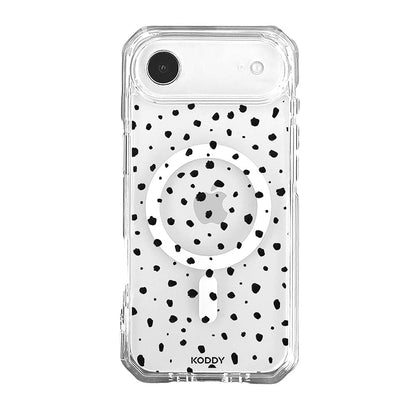 Brush Ink Polka Dot Clear Phone Case-KODDY aesthetic iphone case UK