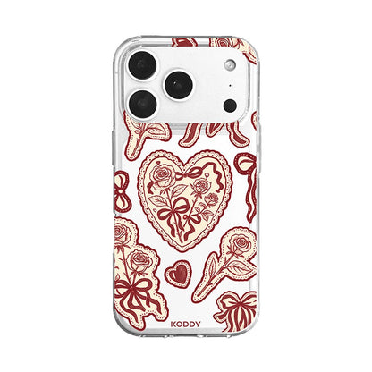 Burgundy Lace Phone Case - KODDY
