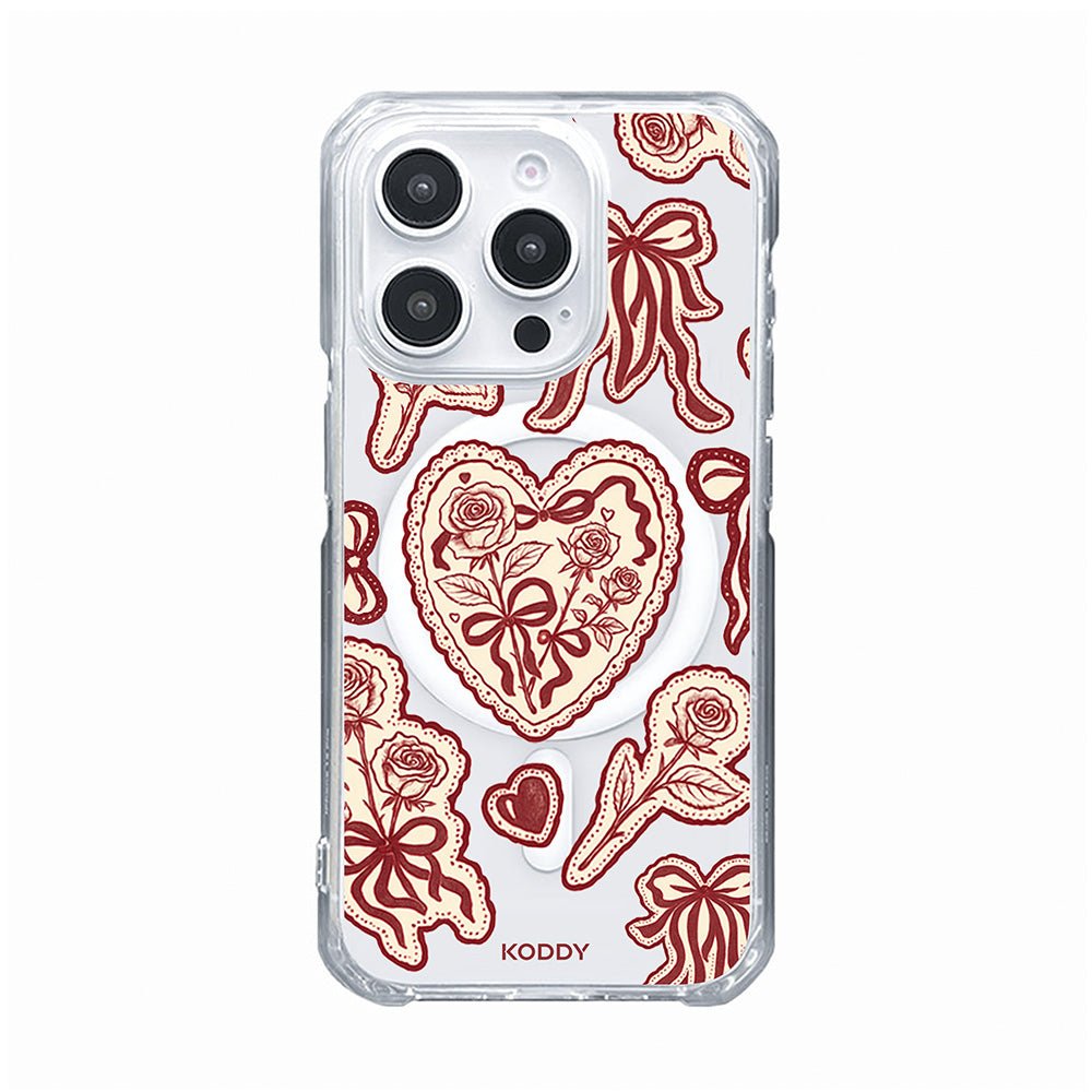 Burgundy Lace Phone Case - KODDY