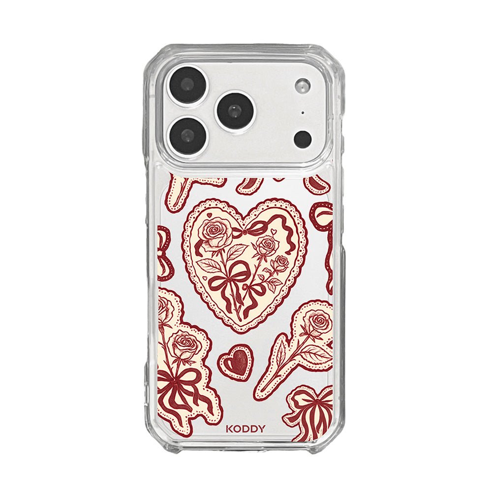 Burgundy Lace Phone Case - KODDY