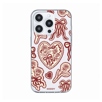 Burgundy Lace Phone Case - KODDY