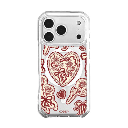 Burgundy Lace Phone Case - KODDY