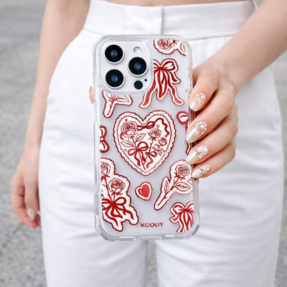 Burgundy Lace Phone Case - KODDY