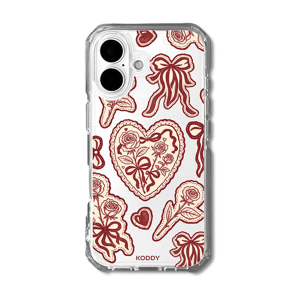 Burgundy Lace Phone Case - KODDY