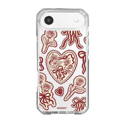 Burgundy Lace Phone Case - KODDY