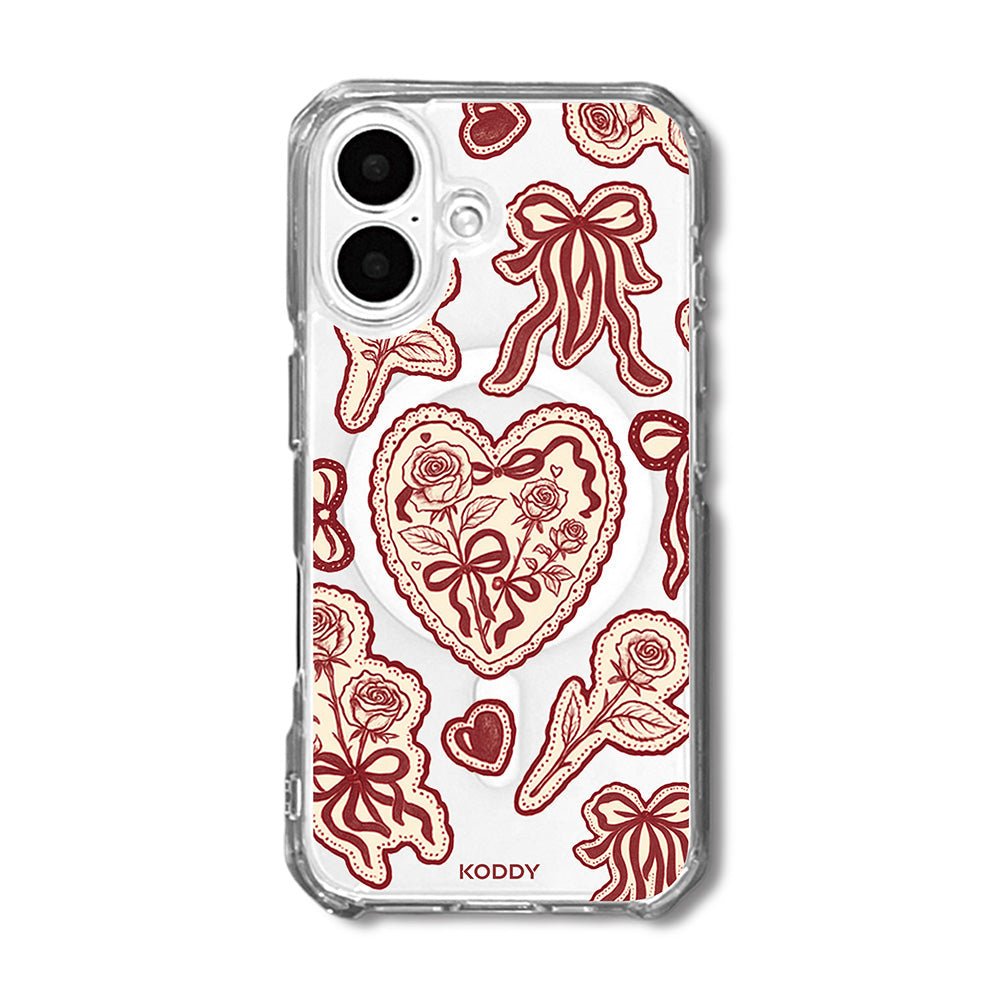 Burgundy Lace Phone Case - KODDY