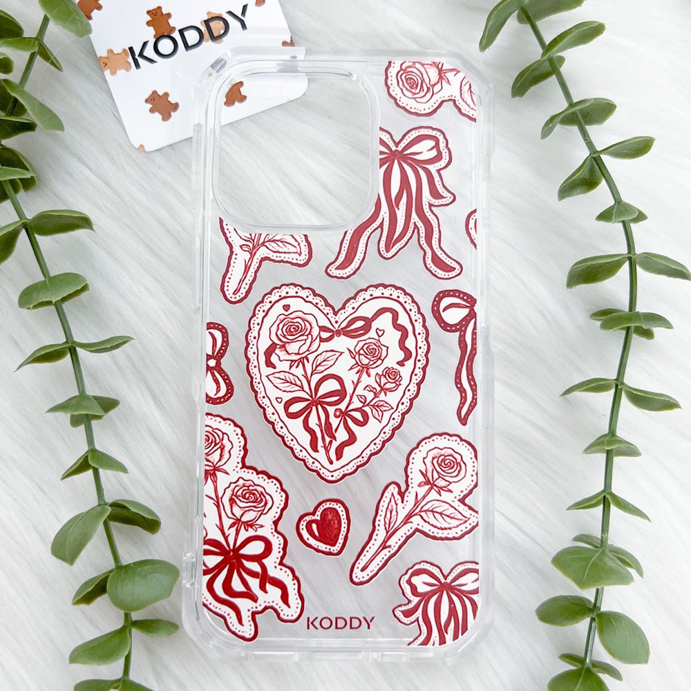 Burgundy Lace Phone Case - KODDY