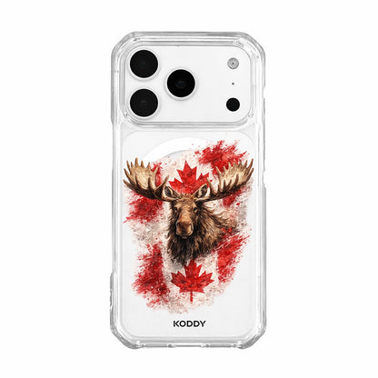 Canadian Flag and Moose Phone Case
