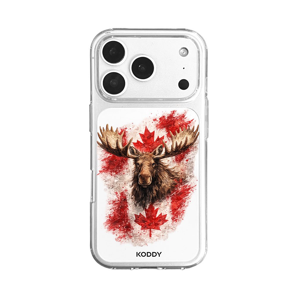 Canadian Flag and Moose Phone Case