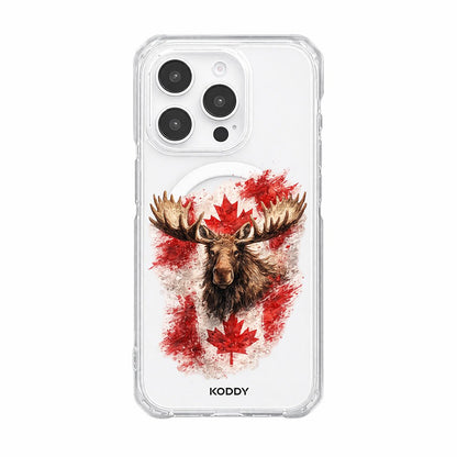 Canadian Flag and Moose Phone Case