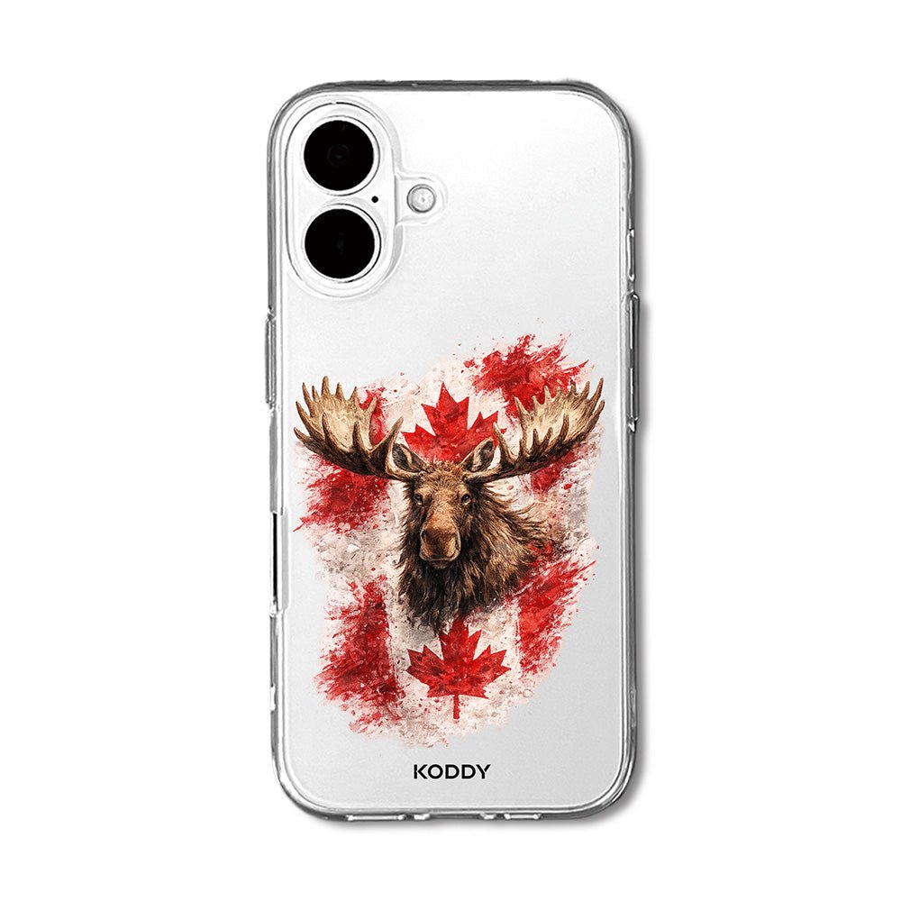 Canadian Flag and Moose Phone Case