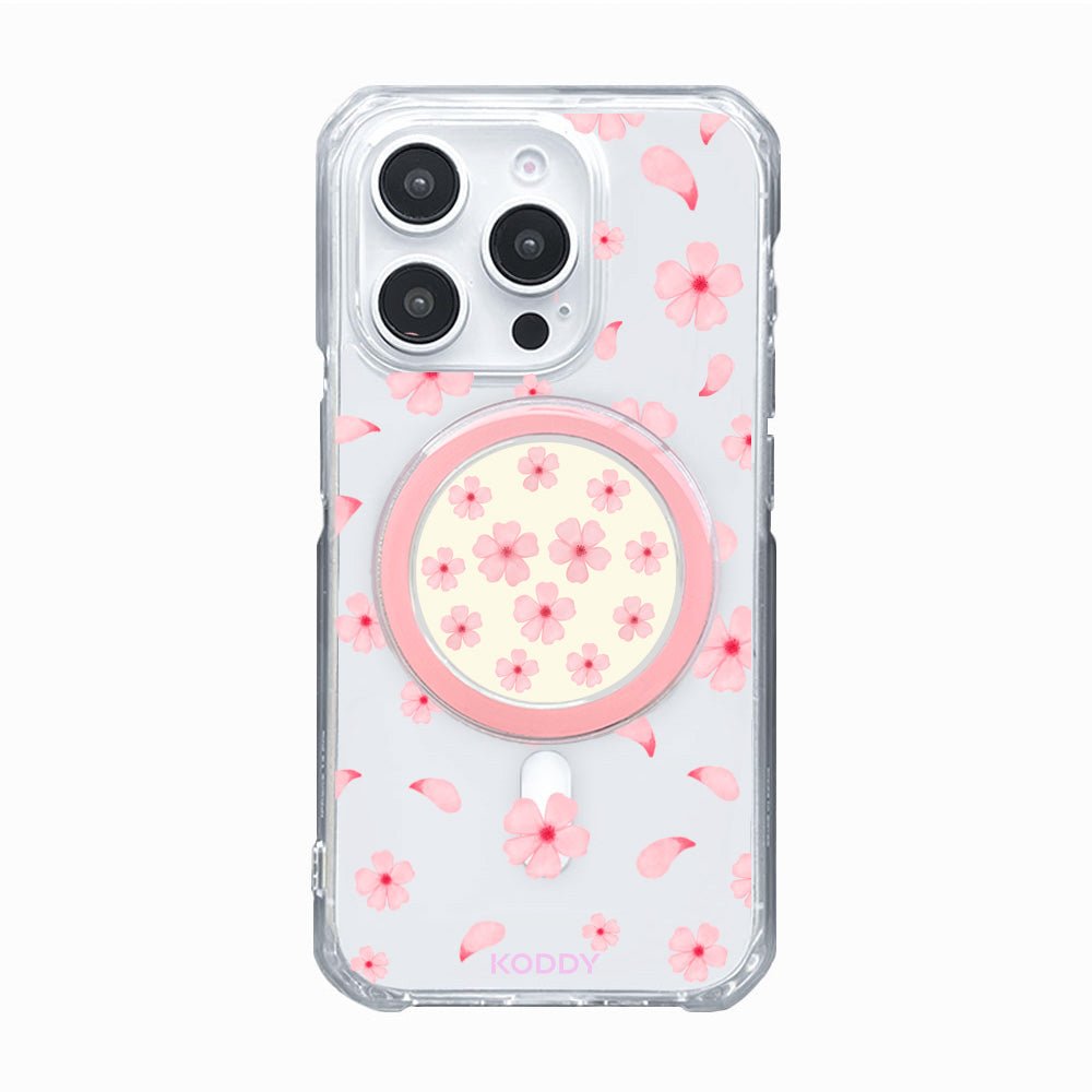 Cherry Blossom Phone Case and Phone Grip Bundle